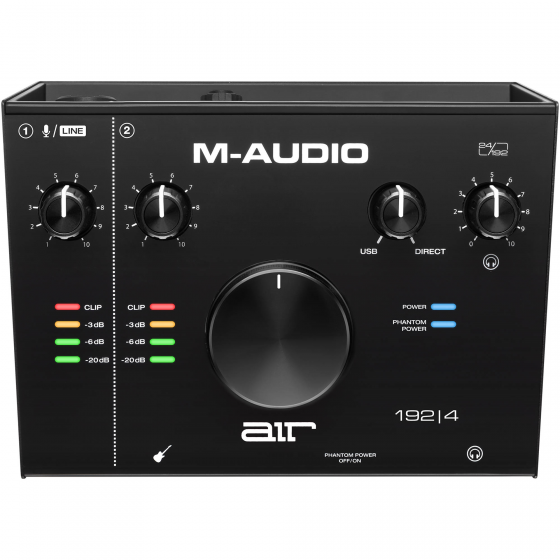 M-Audio Recording Software Suite Included Streaming and Podcasting Bundle M-Track Duo USB Audio Interface and 120W BX4 Stereo Speakers 