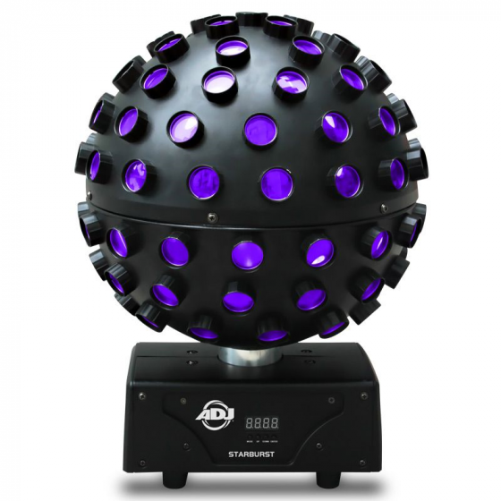ADJ STARBURST DMX Rotating Ball Centerpiece with 5x15W HEX-RGBWA+UV LED