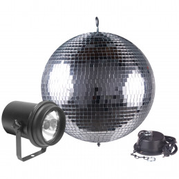ADJ M 500l 12 Inch Mirrorball Package with Motor & Pinspot