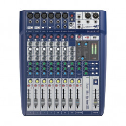 Soundcraft SIGNATURE-10-US 10 ch. Compact Analogue Mixer with 2-in/2-out USB interface, dbx® Limiters on inputs and Lexicon® Eff