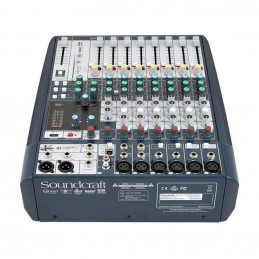 Soundcraft SIGNATURE-10-US 10 ch. Compact Analogue Mixer with 2-in/2-out USB interface, dbx® Limiters on inputs and Lexicon® Eff