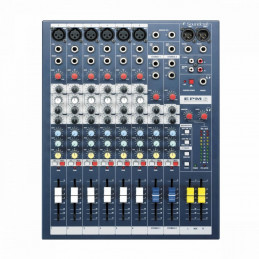 Soundcraft EPM6 6-Channel Multi-Format Mixer 6 mono and 2 stereo inputs, GB30 mic preamp