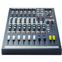 Soundcraft EPM6 6-Channel Multi-Format Mixer 6 mono and 2 stereo inputs, GB30 mic preamp