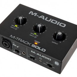 M-Audio M-Track Solo 48-KHz, 2-channel USB Audio Interface with 1 Crystal Preamp