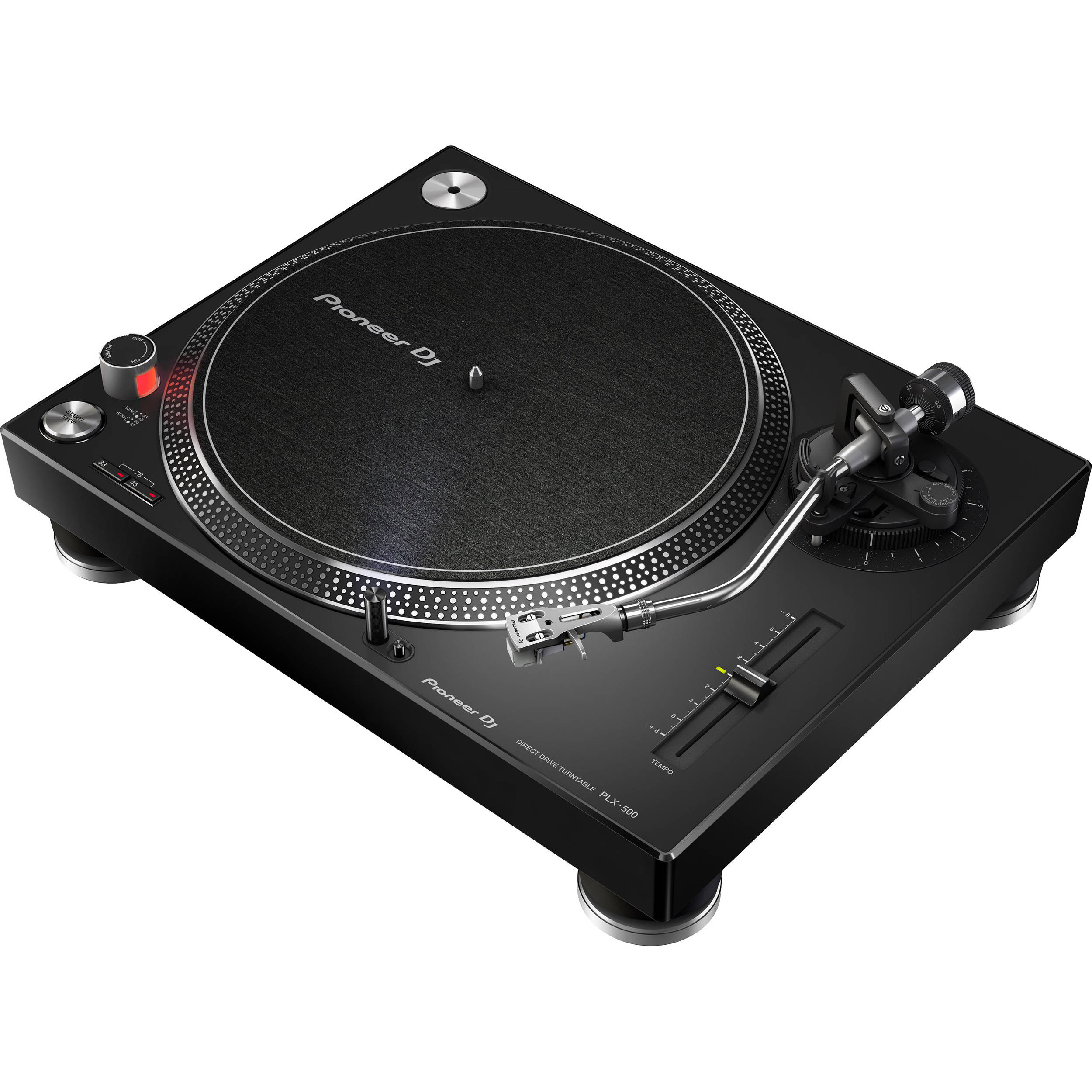 Pioneer PLX-500-K Direct Drive Turntable - Black with USB & Phono Line  Outputs