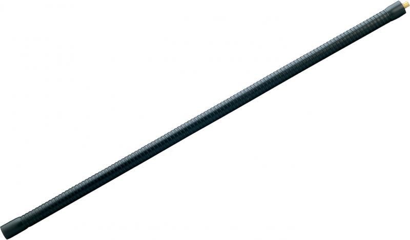 K&M 228-BLACK Black 600 x 18.5mm Gooseneck with 5/8 Male-Female Thread