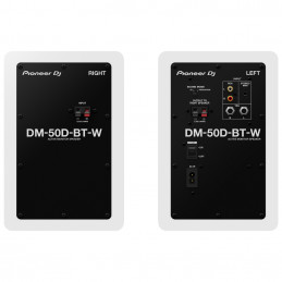 Pioneer DM-50D-BT-W (2) Active Desktop Monitors with 5 Inch Speakers - White