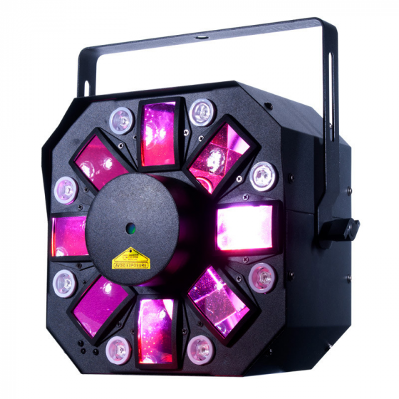 ADJ Stinger Ii DMX 3-in-1 LED Effect Fixture w/ 6x 5W RGBWYP Laser UV